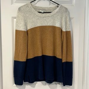 J Crew Factory striped sweater size M